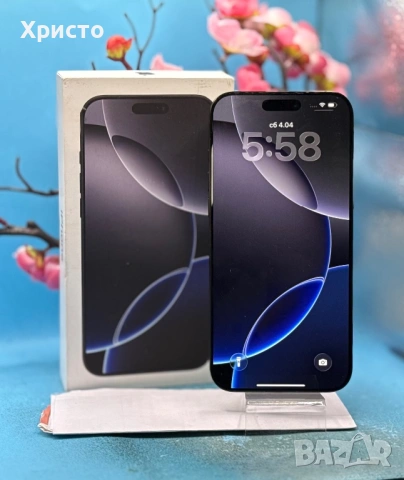 ГАРАНЦИОНЕН!!! Apple iPhone 16 Pro Max, 256GB, 5G, Black Titanium + подарък адаптер Apple , снимка 3 - Apple iPhone - 54103655