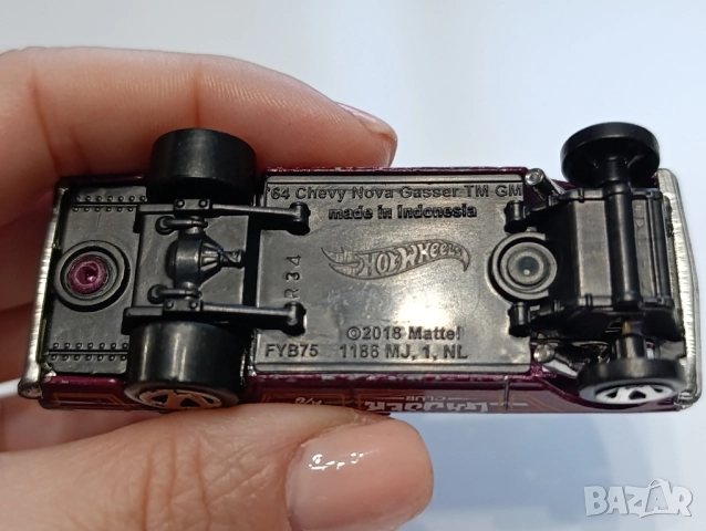 Hot Wheels ’64 Chevy Nova Gasser – Gasser Club, снимка 6 - Колекции - 51915653