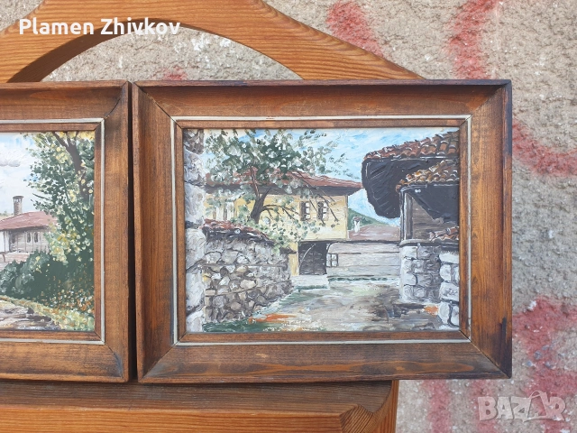 две рамкирани картини на тема Копривщица , снимка 7 - Картини - 53796937