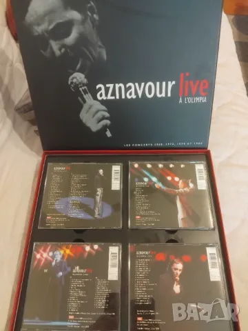 Charles Aznavour ‎– Aznavour Live Á L'Olympia - комплект от оригинални дискове в луксозна кутия, снимка 5 - CD дискове - 49333395