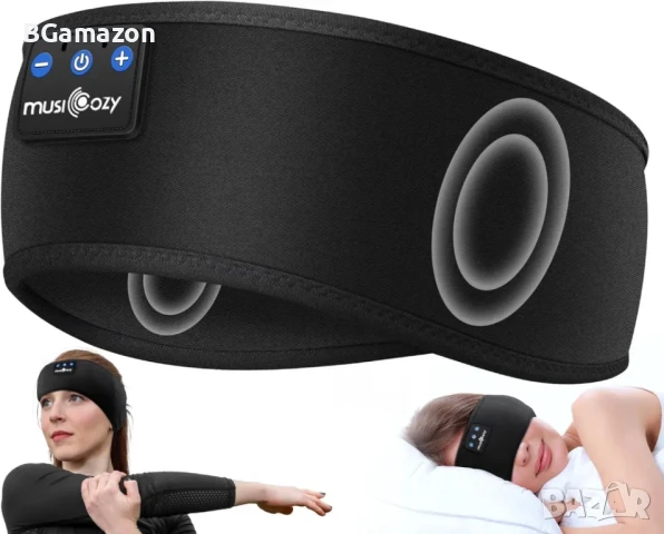 Bluetooth музикална лента MUSICOZY лента за глава с слушалки music cozy, снимка 1