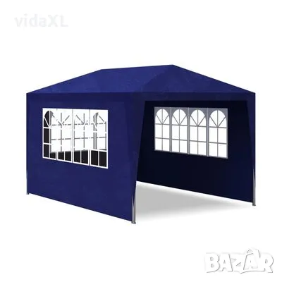 vidaXL Парти шатра, 3х4 м, синя(SKU:90335), снимка 2 - Градински мебели, декорация  - 49031338