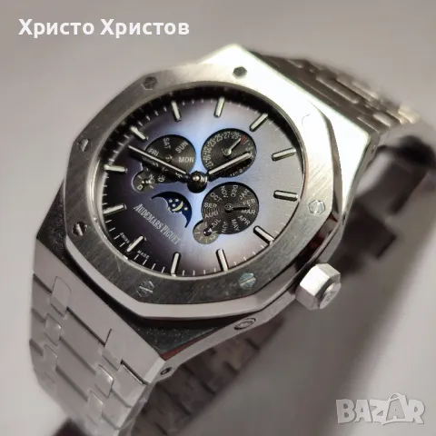 Мъжки луксозен часовник Audemars Piguet Royal Oak Quantieme Perpetuel, снимка 6 - Мъжки - 47112574