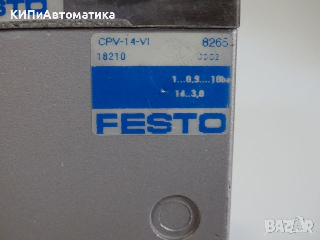 пневматичен модул Festo CPV-14-Vi, CPV14-CE-FB-6 161360NN02, снимка 4 - Резервни части за машини - 46742152