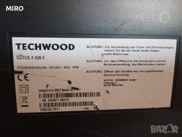 Телевизор TECHWOOD, снимка 5 - Телевизори - 46587186