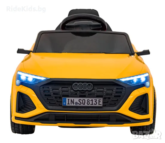 Audi SQ8 12V – Детски акумулаторен джип, Жълт, EVA гуми, снимка 2 - Детски велосипеди, триколки и коли - 50418582