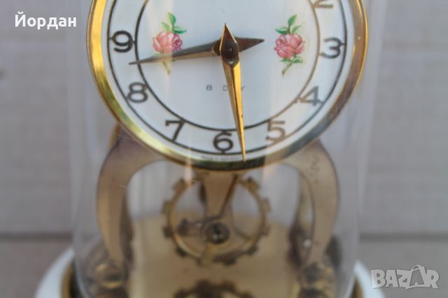 Немски настолен 8 дневен часовник ''Шатц'', снимка 3 - Антикварни и старинни предмети - 46431542