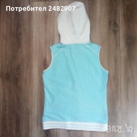 Дамско елече с качулка, снимка 6 - Елеци - 52107086