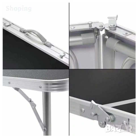 Мобилен комплект маса и 4 стола – практично решение за всяко пътуване и открито пространство, снимка 4 - Маси - 53270507