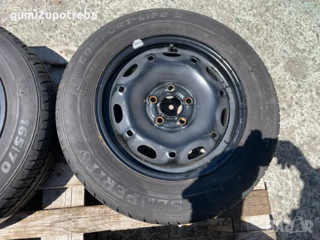 14 цола джанти 5х100 Skoda Fabia 5J et35 гуми 165/70/14 Симперит, снимка 5 - Гуми и джанти - 50087943