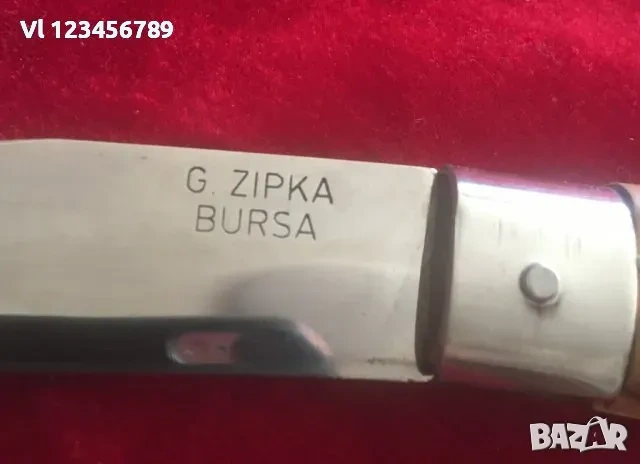 Турция-джобен нож, сойка , дръжка орех-90х200мм , снимка 3 - Ножове - 53817544