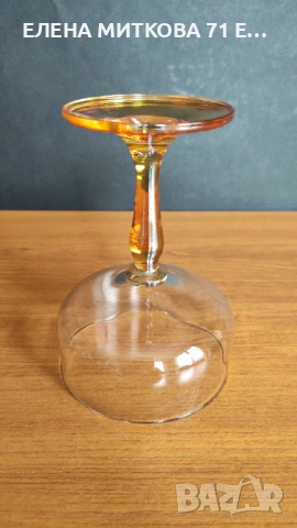 Сервиз от 6 бр.чаши от кристално стъкло, снимка 5 - Чаши - 53637430