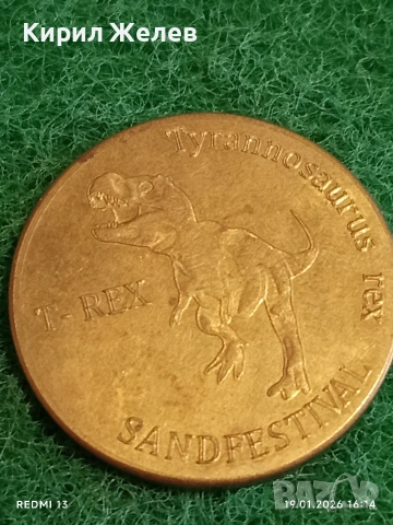 Сувенирна монета БУРГАС ПЯСЪЧЕН ФЕСТИВАЛ за КОЛЕКЦИЯ ДЕКОРАЦИЯ 53208, снимка 3 - Колекции - 53152734
