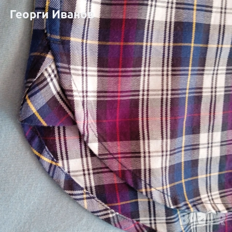 ГОЛЯМ TOMMY HILFIGER 3-4XL НОВА БЕЗ ЕТИКЕТ оригинална риза plaid shirt Томи Хилфигър, снимка 8 - Ризи - 53659642