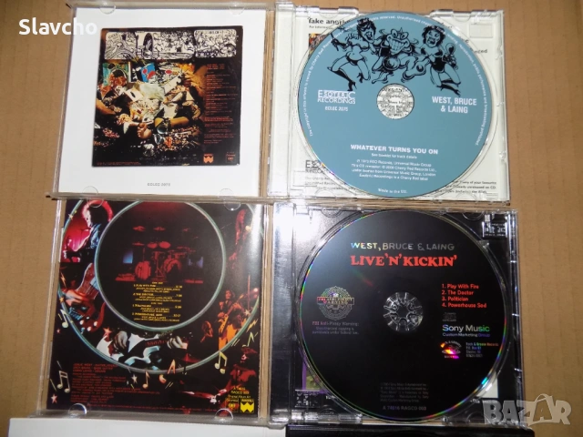 Компакт дискове на-West,Bruce & Laing-Whatever Turns You On/Live n'Kickin'/ Play With Fire/Dontcha, снимка 3 - CD дискове - 40284829