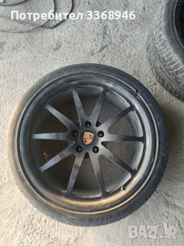 Джанти Porsche 22" 5x130 с гуми 285/35/22, снимка 4 - Гуми и джанти - 53969225