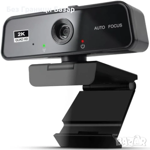 Нова 2K QHD Уеб камера с микрофон автофокус капак за поверителност за Zoom Skype