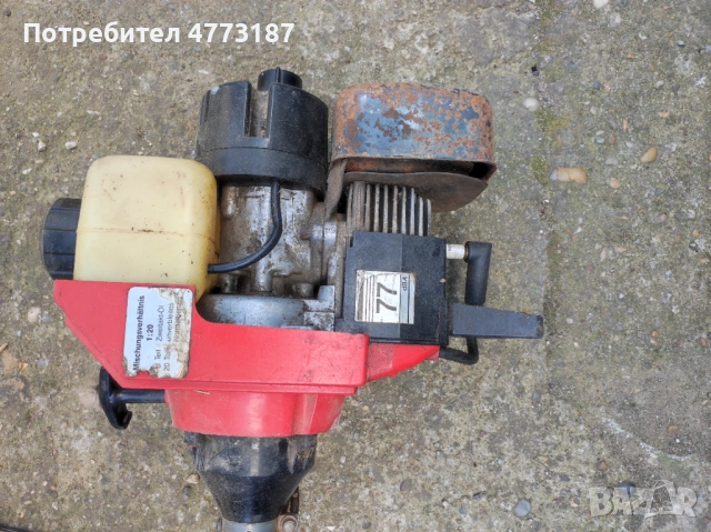 Бензинов моторен тример IKRA внос от Германия работи перфектно, снимка 2 - Градинска техника - 53984263