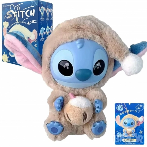 Сладка изненада с Miniso Stitch в пижама – колекционерска фигурка 15 см, снимка 8 - Плюшени играчки - 51926494