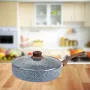 Тиган с капак Voltz Siena, Дълбок, Мраморно каменно керамично покритие, снимка 5