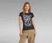 Нова дамска тениска G Star Graphic STM slim Tshirt оригинал, снимка 14