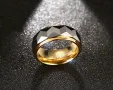 Солиден мъжки пръстен от Волфрам , снимка 1