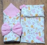 Комплект от памучно портбебе ( одеяло, чувалче),подложка с възглавница, снимка 17