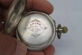 Швейцарски джобен сребърен часовник , снимка 7