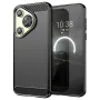 Силиконов Калъф Carbon Fibre Brushed за Huawei Huawei Pura 70, Черен, снимка 1