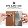 Samsung Galaxy S25+ 5G DUX DUCIS /Hivo Series Cowhide Wallet/ PU + TPU Кожен Калъф и Протектор, снимка 4