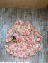Рязана талия  елегантна официална романтична рокля волани къдри вълнообразни акценти Pink Points , снимка 4