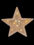 Дървена светеща настолна фигурка Звезда, Размер: 20X20X2,50 см/ВАРИАНТИ: С къща или със Снежен човек, снимка 1