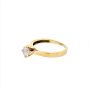 Златен дамски пръстен 1,68гр. размер:51 14кр. проба:585 модел:24753-1, снимка 2