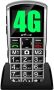 Нов Мобилен телефон с големи бутони за възрастни Отключен SOS бутон, снимка 1 - Други - 45785202