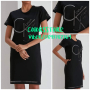 Черна рокля Calvin Klein кодSS46G, снимка 1 - Рокли - 37334245