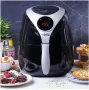 Фритюрник с горещ въздух Air Fryer Voltz V51980D, 1600W, 3.2 литра, Тъч дисплей, Таймер, Черен, снимка 3