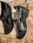 Нови черни полуотворени обувки на платформа, снимка 1