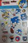 200 бр Соник Sonic книжка албум самозалепващи лепенки стикери, снимка 1