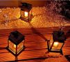 Висяща декоративна лампа тип фенер, снимка 1 - Градински мебели, декорация  - 45287097