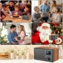 DAB Plus/DAB+/FM винтидж радио с Bluetooth, кухненско радио с дистанционно управление , снимка 5
