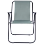 Сгъваем стол за къмпинг, градина , плаж и други, сив, 54 x 44,5 x 72,5 cm 489178, снимка 3