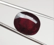 Класен тъмно червен естествен рубин с рядък 5.24кт.! Сертифициран! Нов!, снимка 2