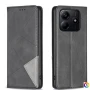 Xiaomi Redmi Note 14 4G Rhombus Texture Magnetic Wallet Кожен Калъф и Протектор, снимка 12