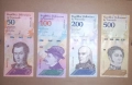 Венецуела 50 / 100 / 200 / 500 боливара 2018 UNC, снимка 1