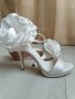 Официални сватбени обувки на висок ток р37, снимка 3