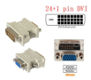 Преходник адаптер от DVI 24+1 мъжки към VGA женски, снимка 1 - Кабели и адаптери - 44949607