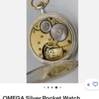 Джобен сребърен часовник Омега(Omega)52 мм.три капака, снимка 17 - Мъжки - 45596252