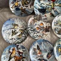 Голяма, красива и пъстра колекция чинии с горски птици  за окачване, снимка 2 - Чинии - 45357033