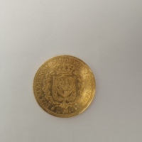 80 лири 1826 година,кралство Сардиния, злато 25.80 гр., проба 900/1000 (21.60 карата), снимка 2 - Нумизматика и бонистика - 45021045