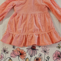 Рокличка, цвят праскова, снимка 2 - Бебешки рокли - 45011484